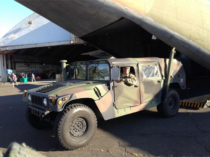 HMMWV on Movie Set